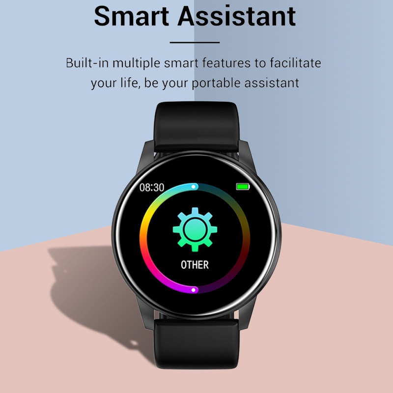 SKMEI Smart Watch Waterproof Smartwatch Full Screen Touch Heart Rate Tracker_voghion.com