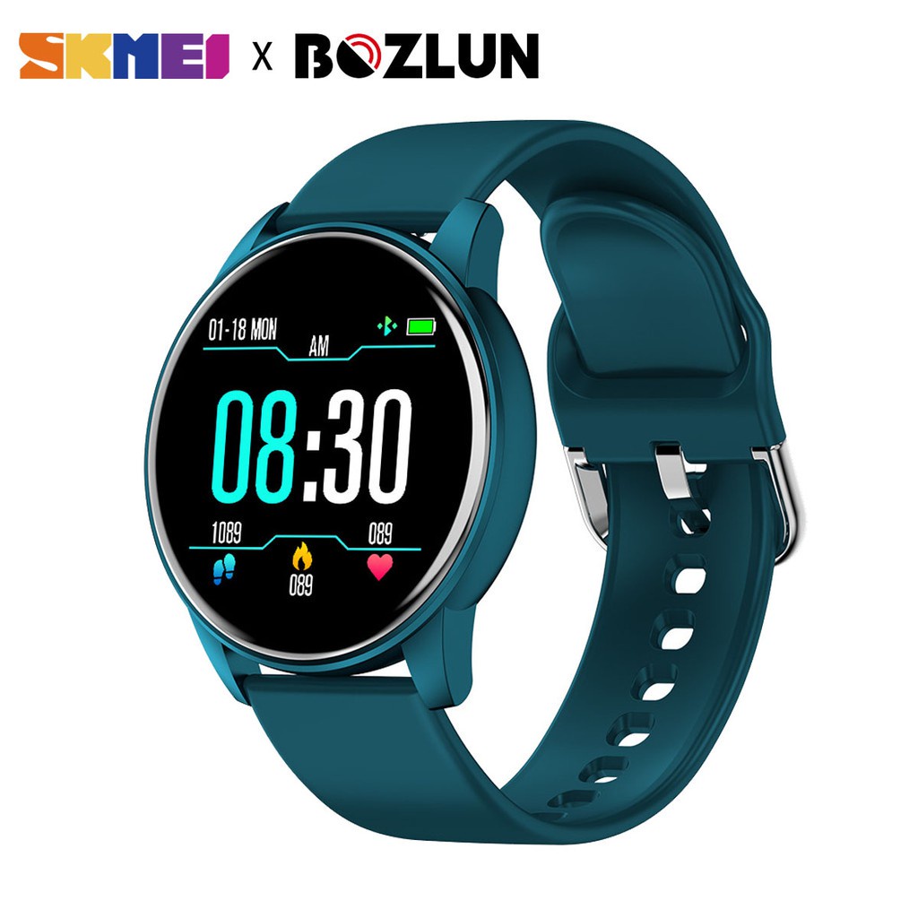 SKMEI Smart Watch Waterproof Smartwatch Full Screen Touch Heart Rate Tracker_voghion.com