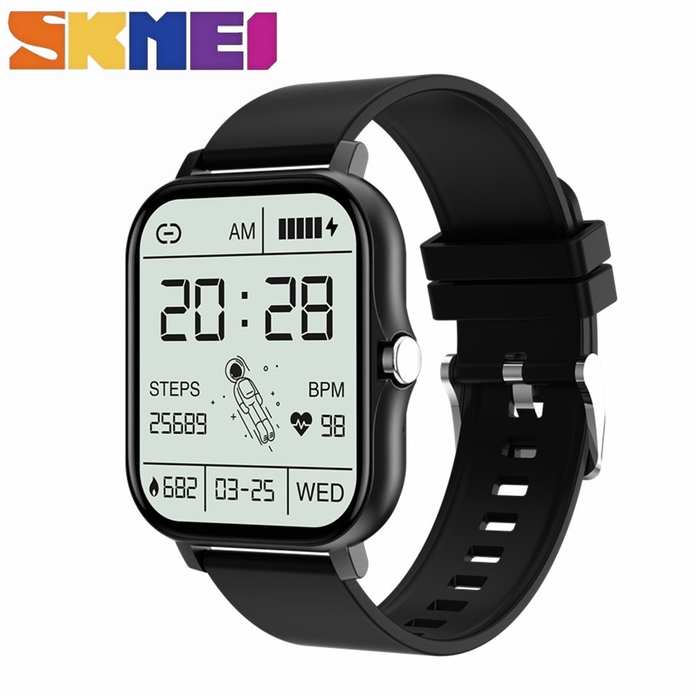 Skmei Large-screen bluetooth call multi-sport pedometer sleep monitoring music playback smart watch_voghion.com