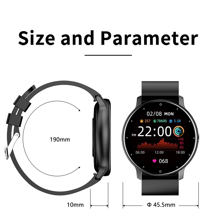 SKMEI New Smart Waterproof Tracker Men Full Touch Screen Sport Fiess Watch IP67 Bluetooth_voghion.com