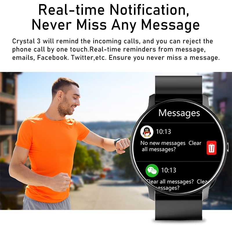 SKMEI New Smart Waterproof Tracker Men Full Touch Screen Sport Fiess Watch IP67 Bluetooth_voghion.com
