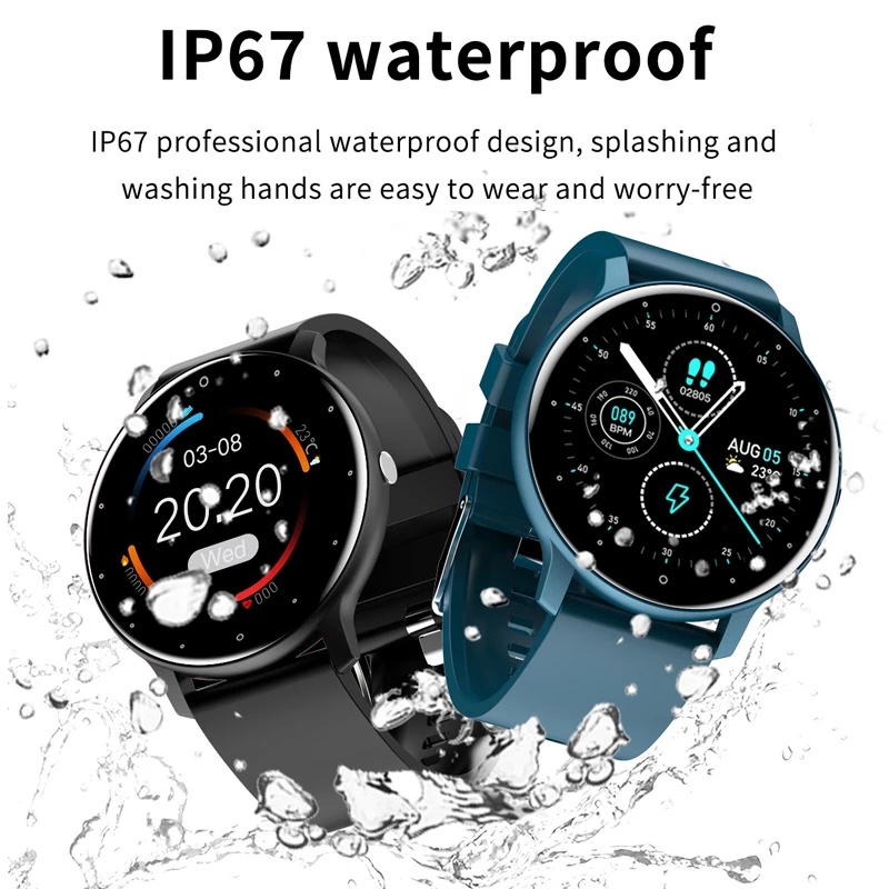 SKMEI New Smart Waterproof Tracker Men Full Touch Screen Sport Fiess Watch IP67 Bluetooth_voghion.com