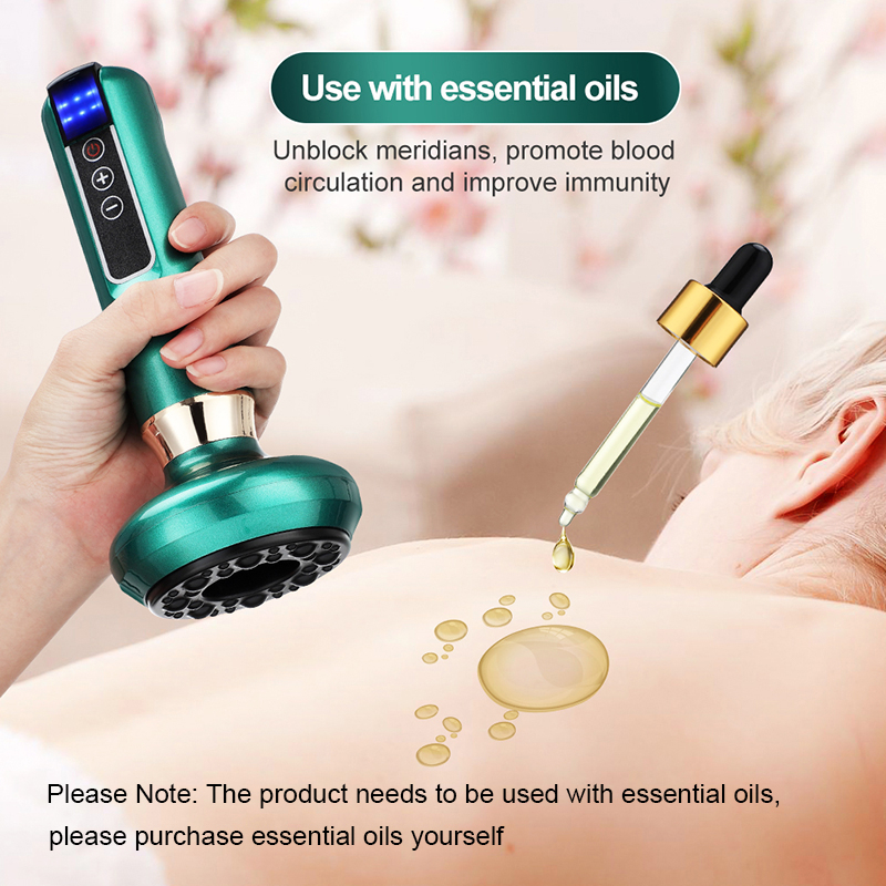 Elektrisk Cupping Massager Vakuum Sugekop GuaSha Anti Cellulite Skønhed Sundhed Skrabning Infrarød Varme Slankemassage_voghion.com
