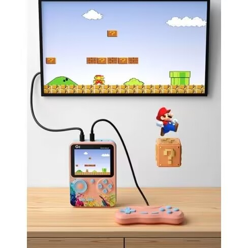 2023 New Gameboy 500 Retro Console Colorful Super Mario Game Player 3 inches screen Games_voghion.com