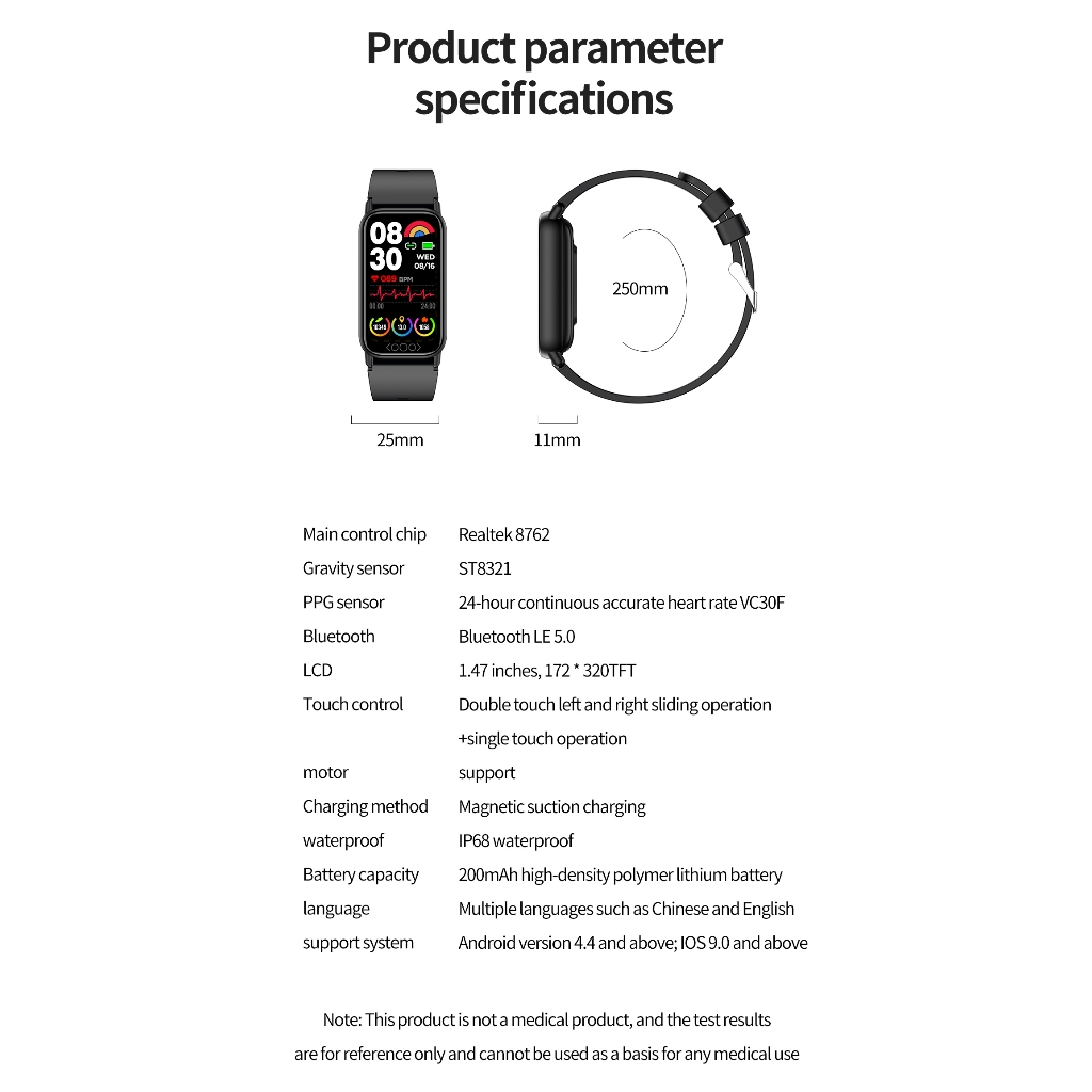 2023 Nuovo TK72 Smart Watch 1.47 "Schermo Fiess Tracker Glucosio Frequenza cardiaca Ossigeno nel sangue Monitoraggio del sonno Orologi per uomo_voghion.com
