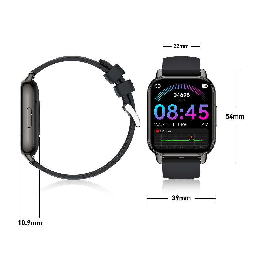 【Stock malaisie 】 SKMEI montre intelligente étanche avec appel Bluetooth Mini montre intelligente pression sang oxygène surveillance du sommeil_voghion.com